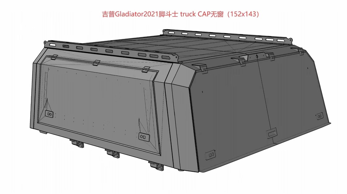 Steel Hard Top Offroad Canopy Purple Horn For Jeep Gladiator