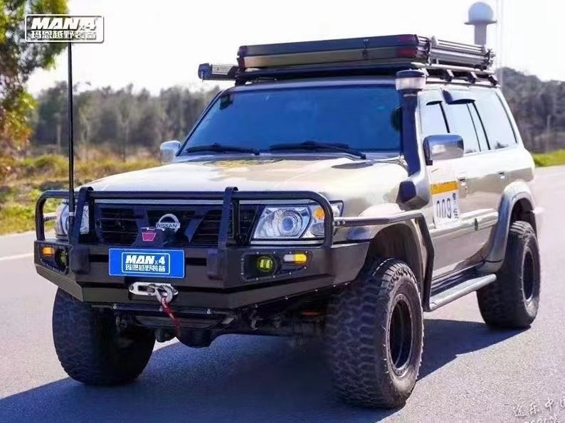 Car Offroad Winch NISSAN Bull Bar 4x4 Bumper For Patrol Y61