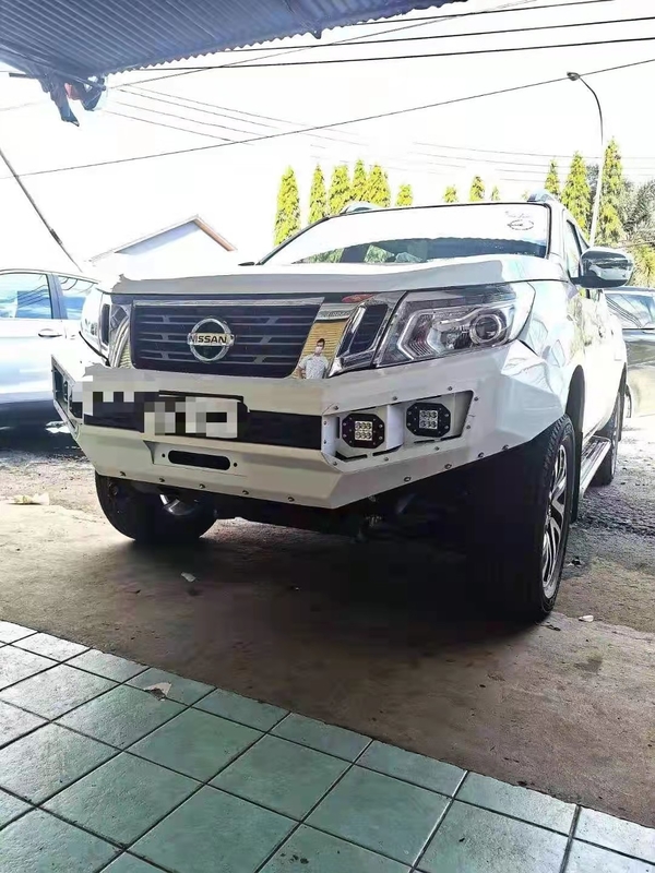Black Nissan Navara NP300 Bull Bar OEM NO LOOP Heavy Duty Steel